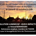 POLLUTION LUMINEUSE : QUELS IMPACTS ?